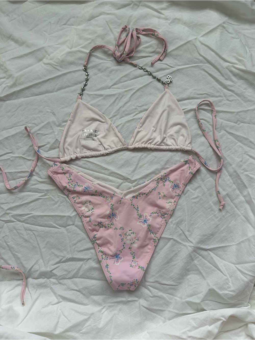 Frankie's Bikinis Fairytale Pink Bikini Set Size S - Picture 2 of 4